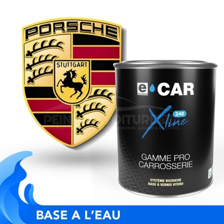 Peinture Porsche bicouches hydro en pot